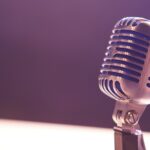 silver microphone