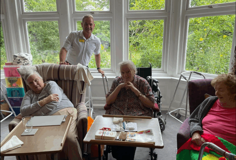 Wayne and Hilgay care home residents