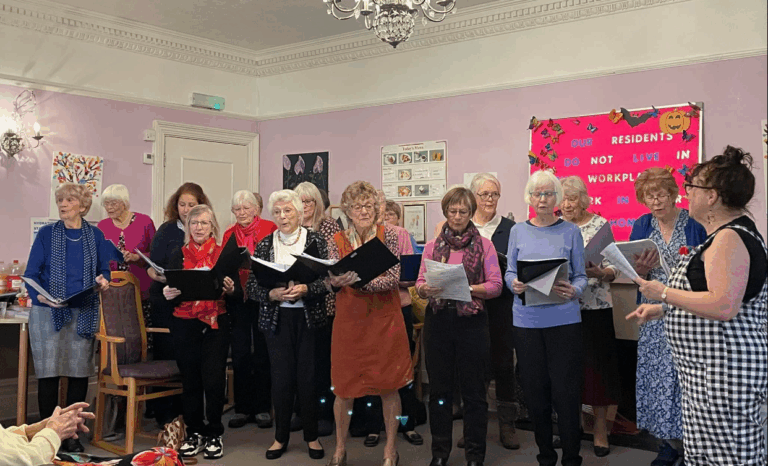 Hassocks Ladies Choir care home activity