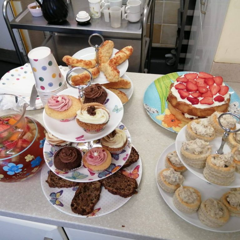 a platter of food found in our care home