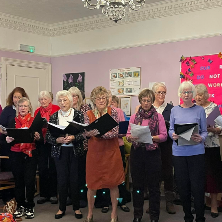 Hassocks Ladies Choir care home activity