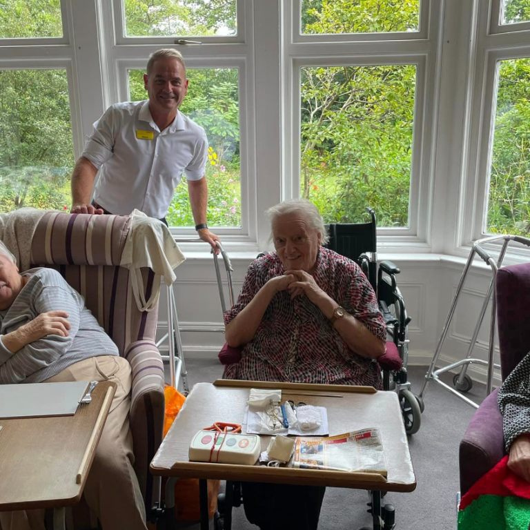 Wayne and Hilgay care home residents
